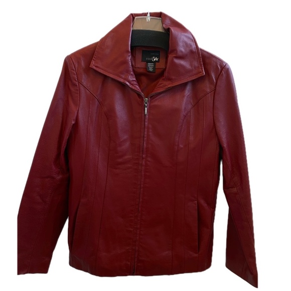 East 5th Jackets & Blazers - East 5th | Genuine Leather Jacket | Red | Women's | Size: Medium | NWOT